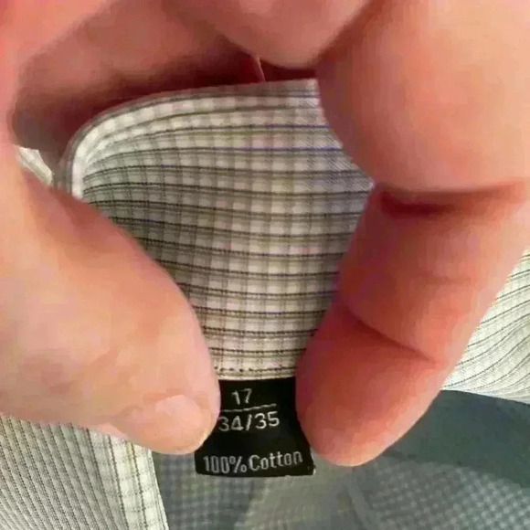 David Donahue DD Mens Dress Shirt Size 16.5.. 32/33 - Picture 5 of 5